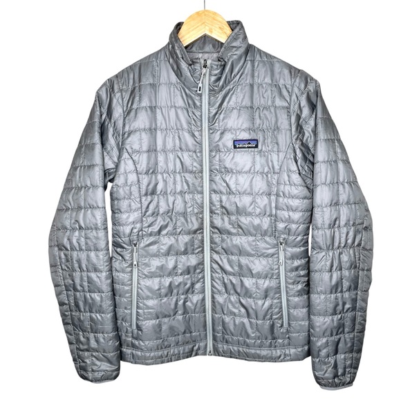 Patagonia Women’s Nano Quilted Puffer Full Zip Jacket Gray - Picture 4 of 13